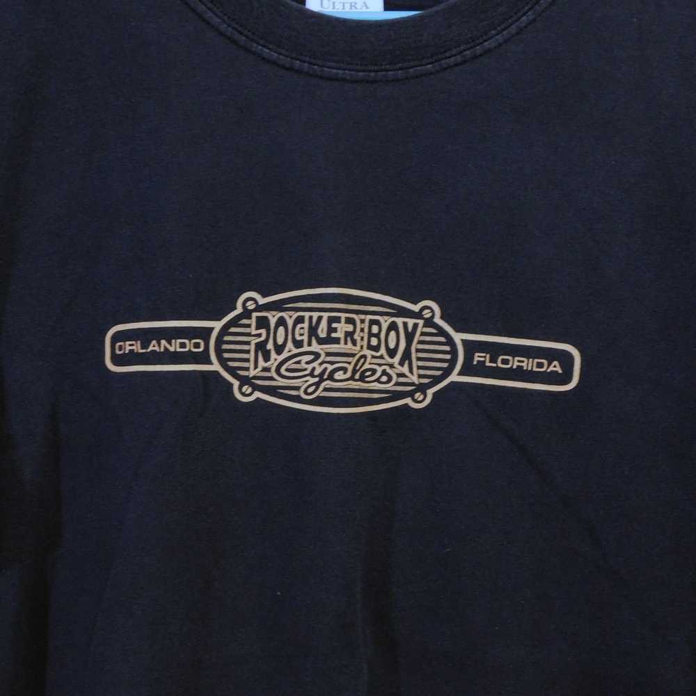 Gildan 90s Rocker Box Cycles T Shirt Size L Biker… - image 3