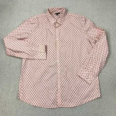 Alfani Alfani Button-Up Shirt Men's Size XL Pink … - image 1