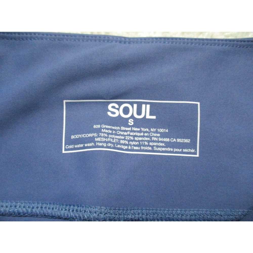 Vintage Soul Cycle Leggings Womens Small Blue Sid… - image 3