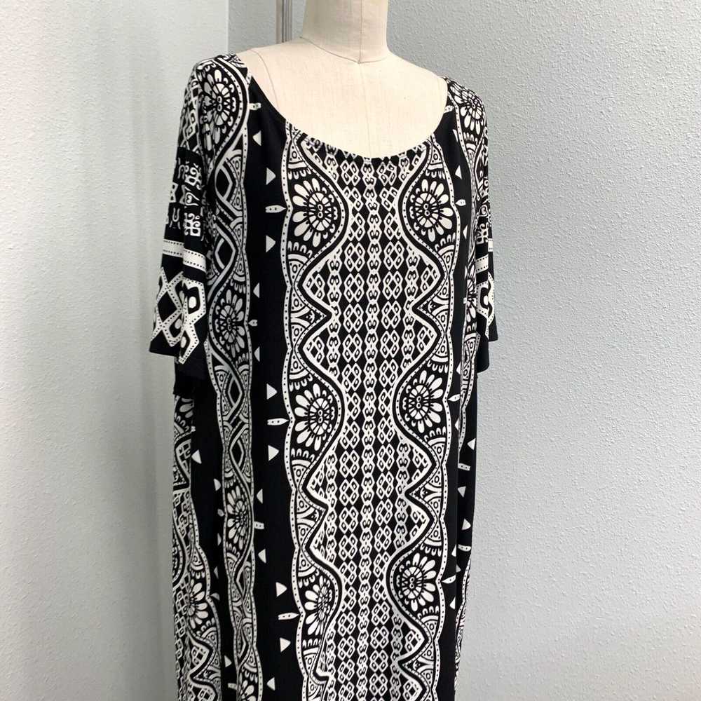 Vintage TIANA B. Knit Dress Women's Plus 18W Blac… - image 2