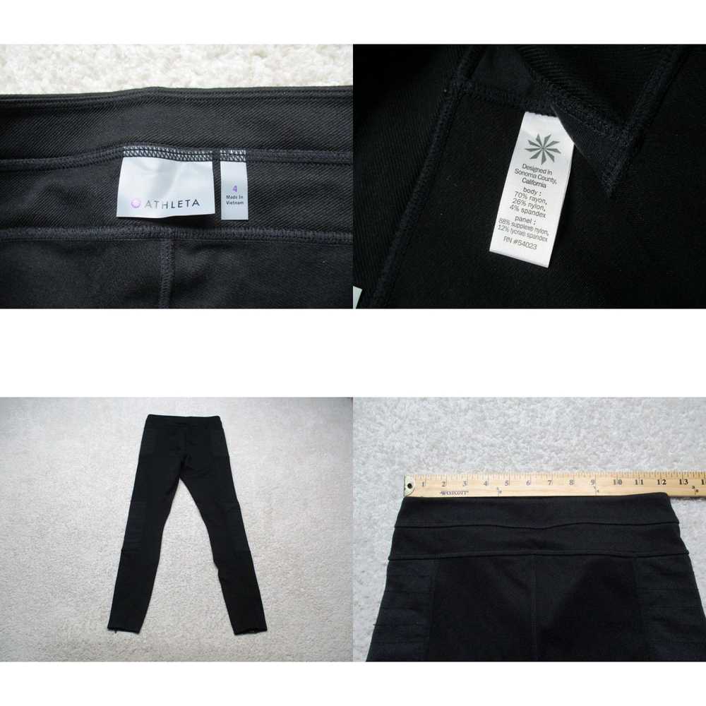 Athleta Athleta Pants Womens 4 Black Legging Zip … - image 4