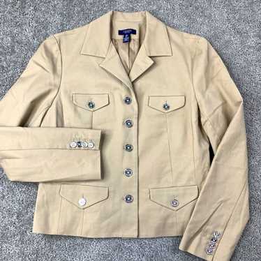 Chaps Chaps Khaki Tan Blazer Jacket Women's Large 