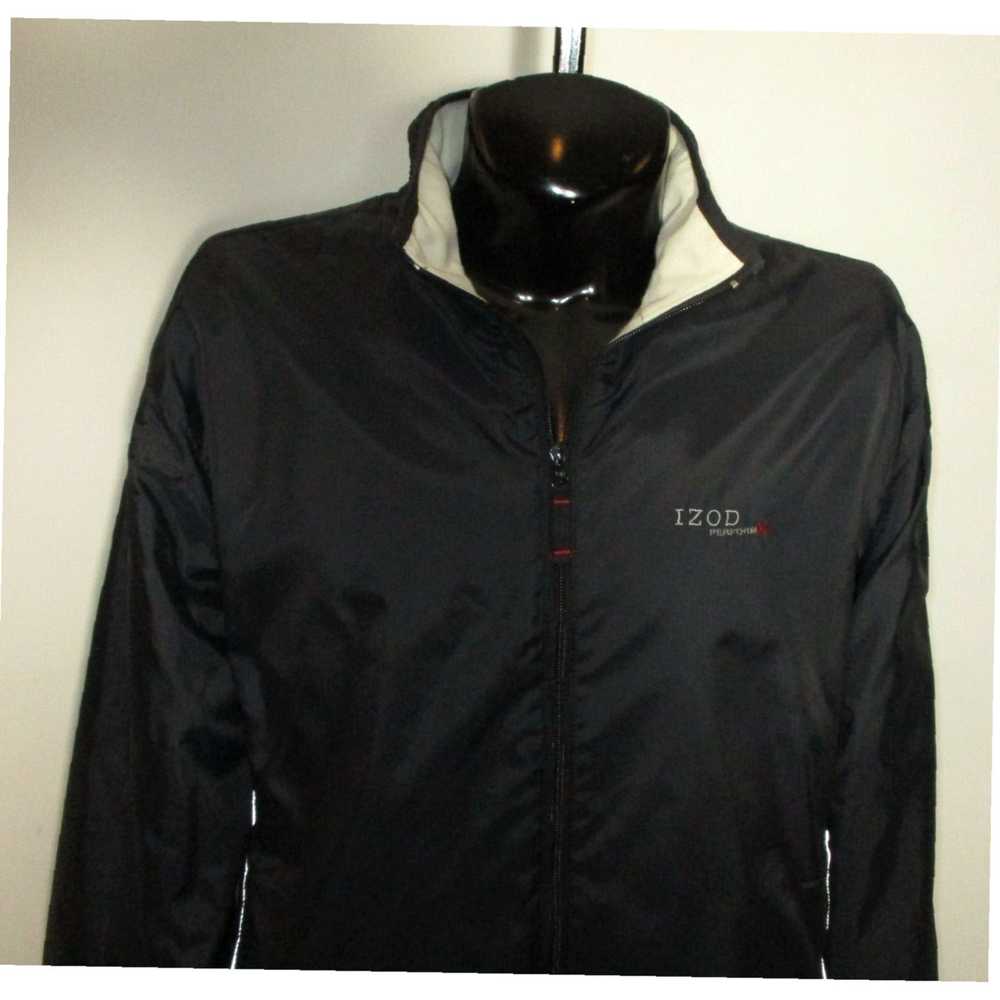 Izod Reversible Full Zip Black Performance Jacket… - image 6