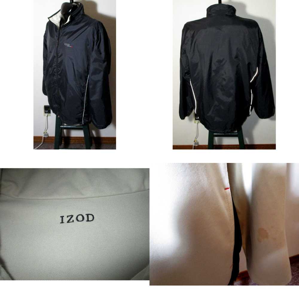 Izod Reversible Full Zip Black Performance Jacket… - image 8