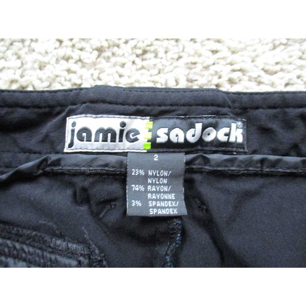 Vintage Jamie Sadock Pants Womens 2 Black Capri C… - image 3