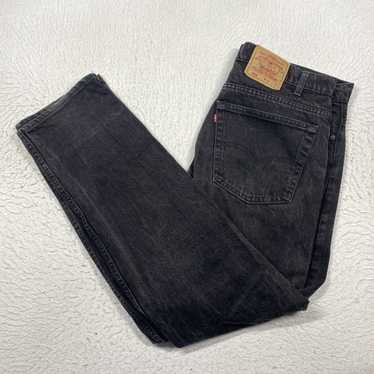 Levi's Vintage Levis 505 Black Denim Jeans USA 38… - image 1