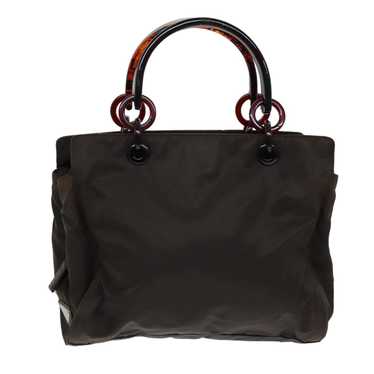 Prada Tessuto Brown Synthetic Handbag (Pre-Owned)