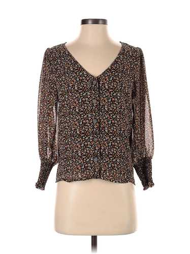 Madewell Women Brown Long Sleeve Blouse 00