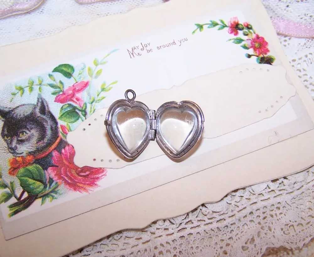 Sterling Silver Pools of Light or Lucite Heart Pi… - image 6