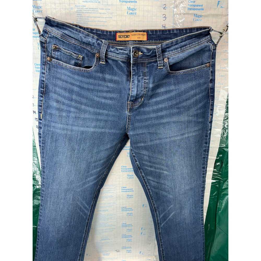 Seven 7 Seven 7 Jeans 36x34 Slim-Straight Fit Den… - image 4