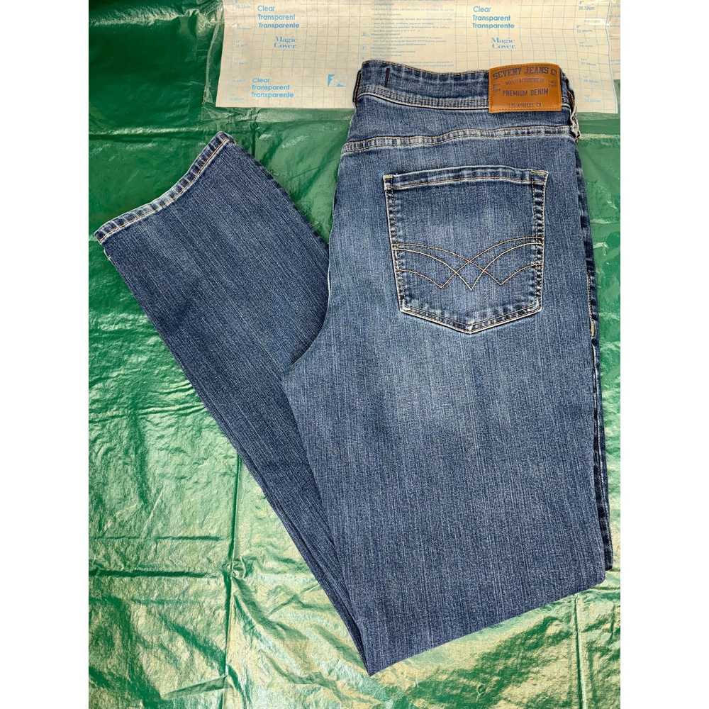 Seven 7 Seven 7 Jeans 36x34 Slim-Straight Fit Den… - image 7