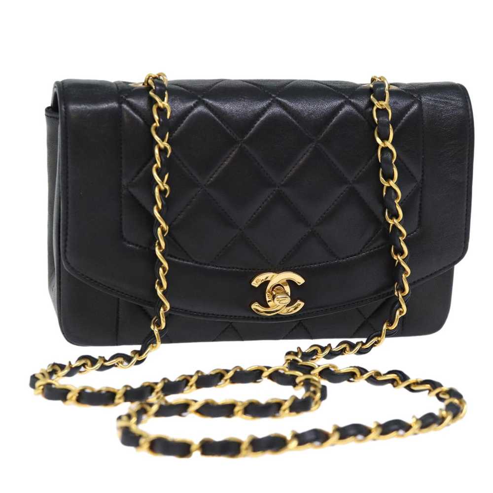 Chanel Diana Black Leather Shoulder Bag (Pre-Owne… - image 11