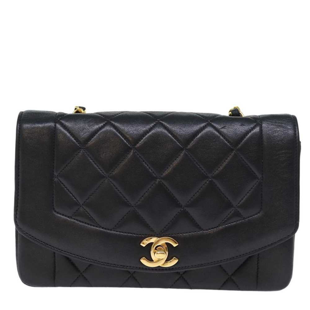 Chanel Diana Black Leather Shoulder Bag (Pre-Owne… - image 1