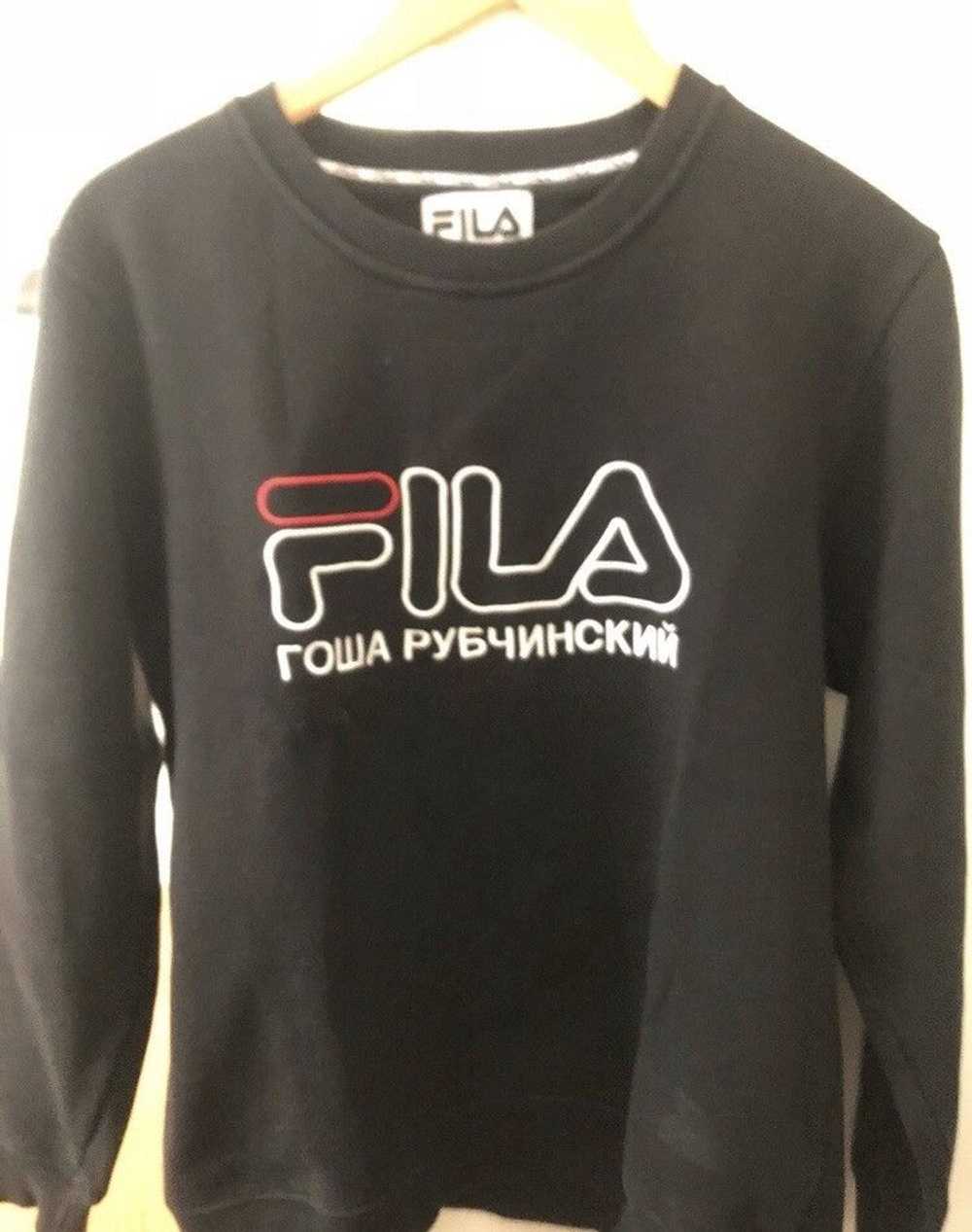 Fila × Gosha Rubchinskiy Black Crewneck SS17 GOSH… - image 3