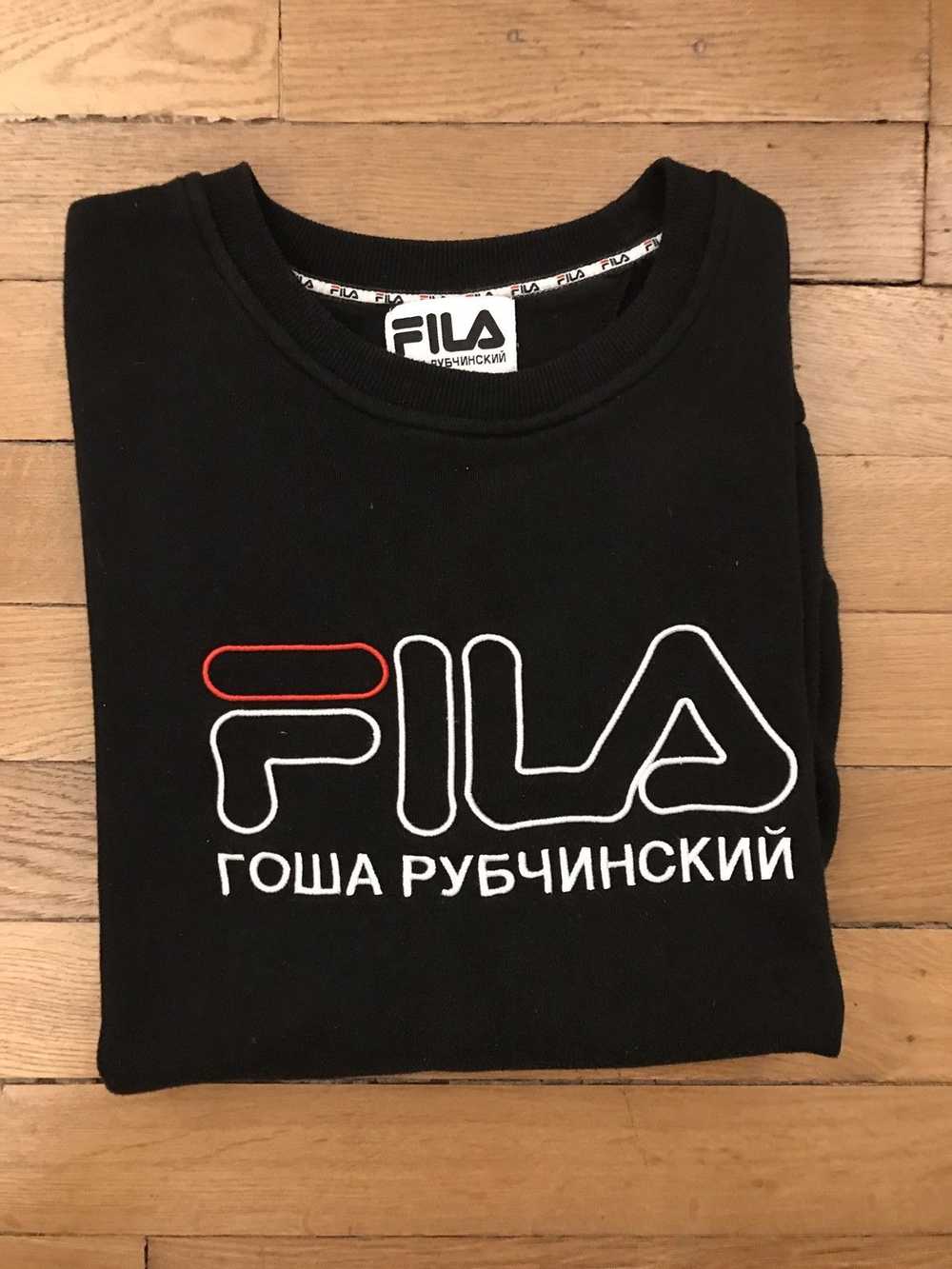 Fila × Gosha Rubchinskiy Black Crewneck SS17 GOSH… - image 4