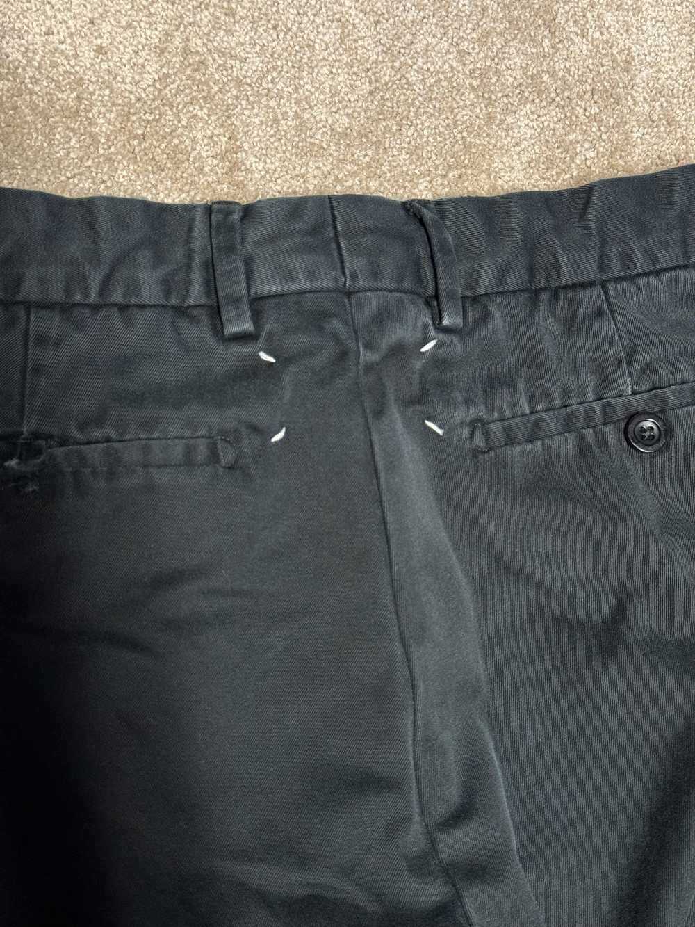 Maison Margiela Margiela cotton chinos in black - image 4