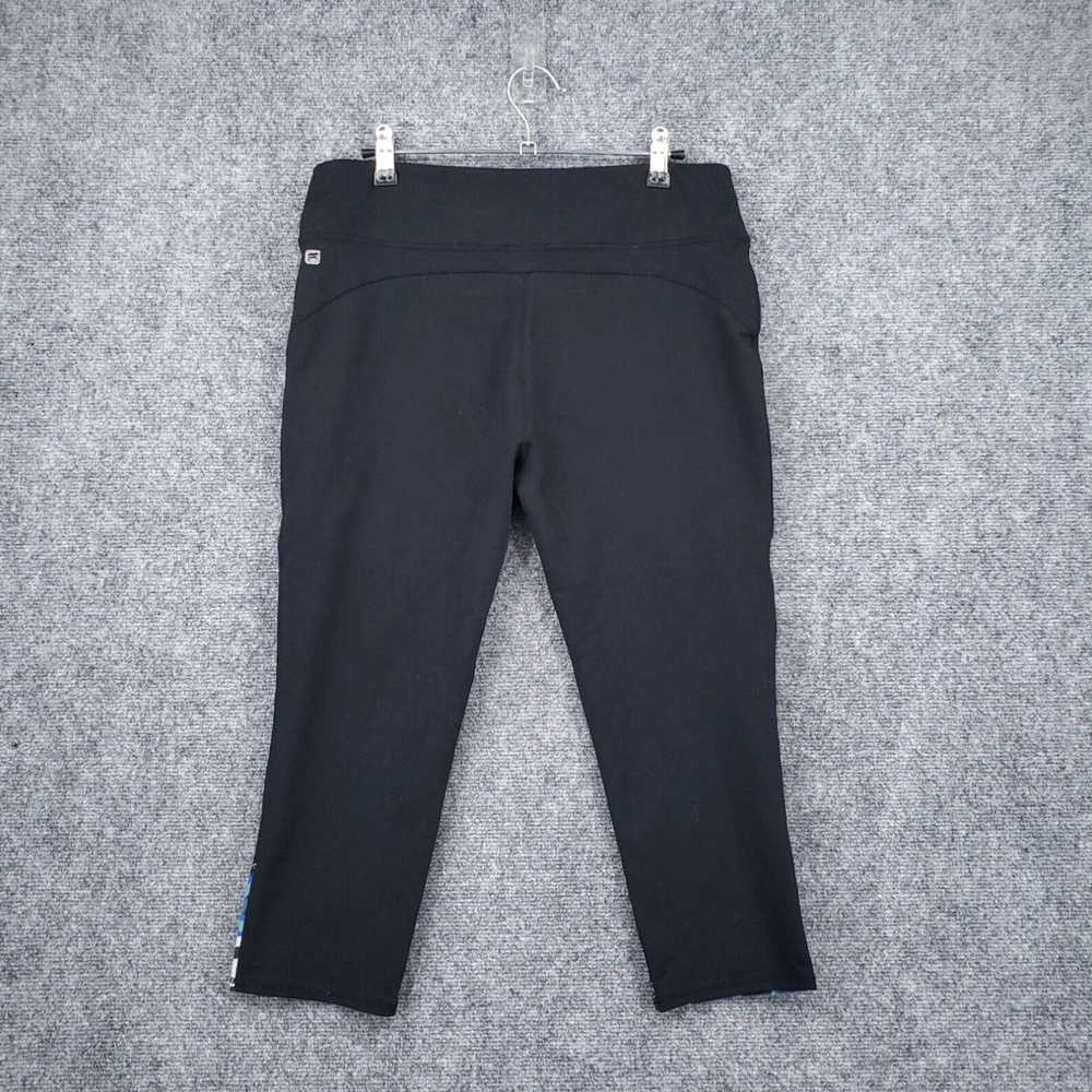 Fabletics Womens Black Stretch Mid Rise Cropped Y… - image 2