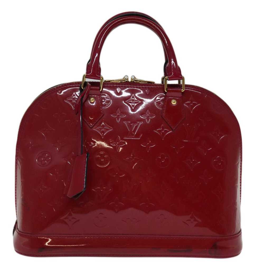 Louis Vuitton Alma Purple Patent Leather Handbag … - image 1