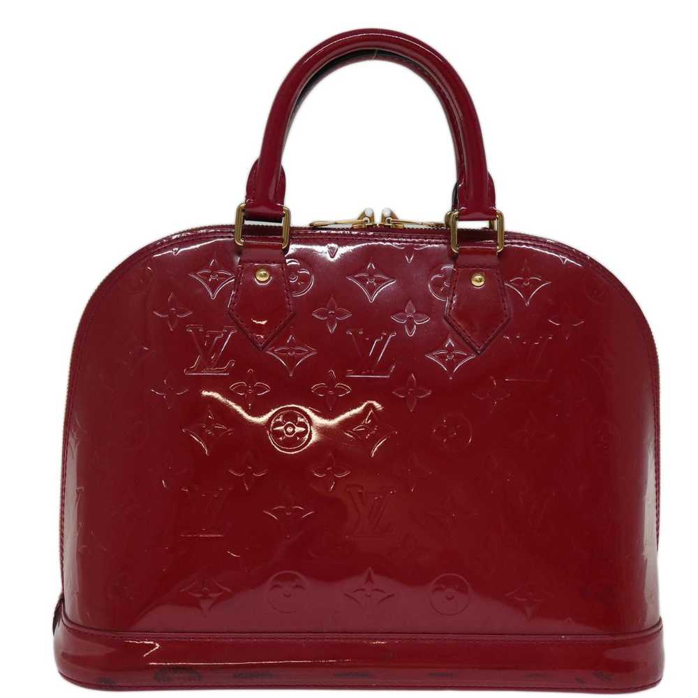 Louis Vuitton Alma Purple Patent Leather Handbag … - image 2