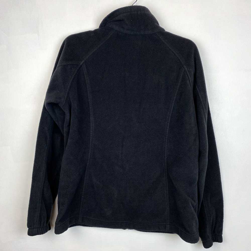 Vintage Womens Full Zip Black Fleece Activewear C… - image 2