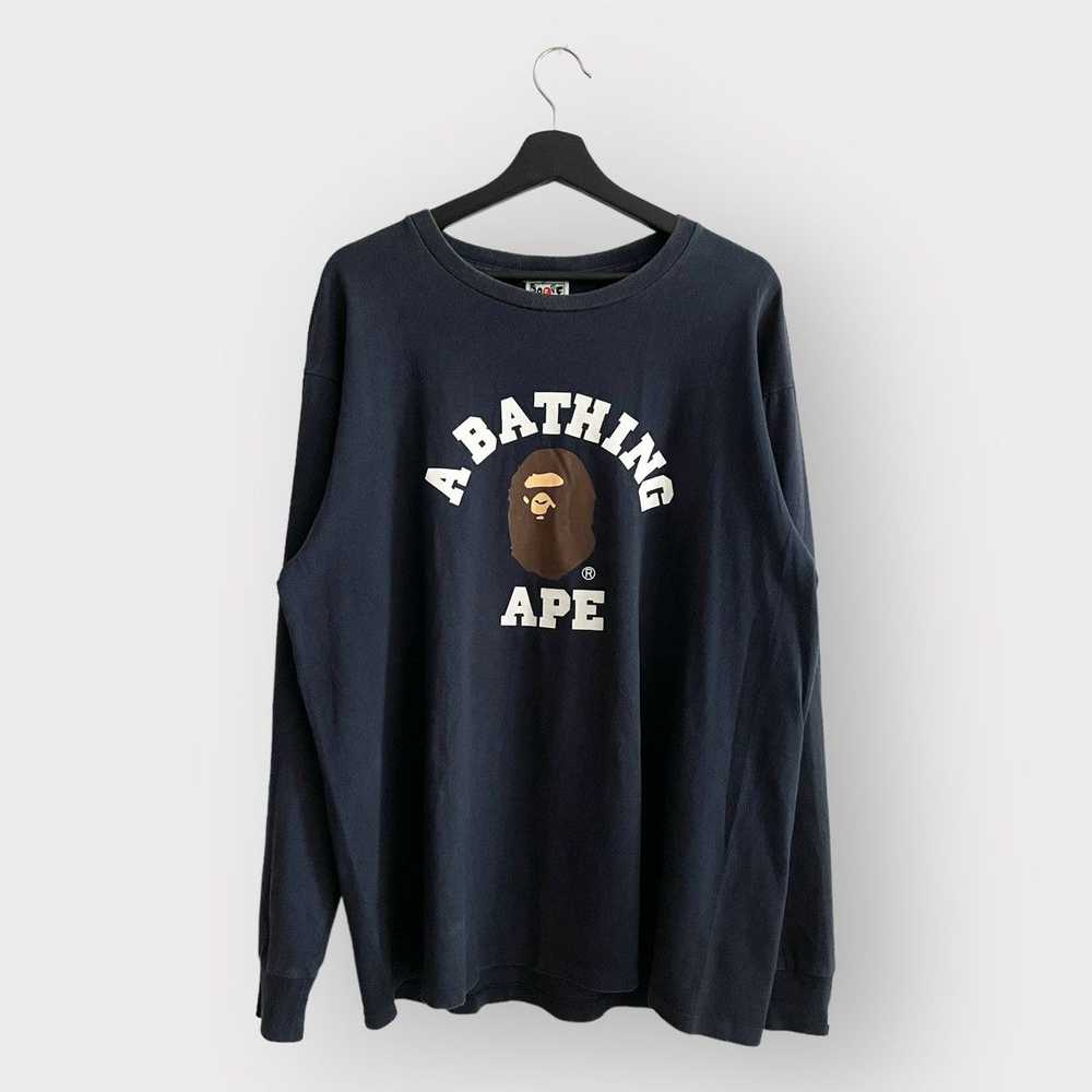 Bape Bape OG College Logo LS Tee (2XL) - image 1