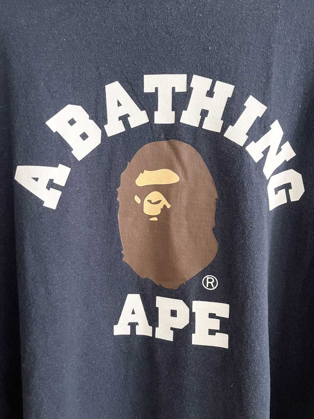 Bape Bape OG College Logo LS Tee (2XL) - image 4