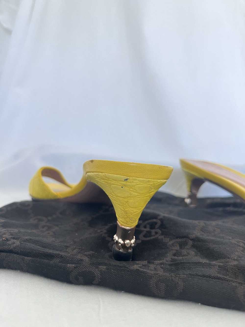 Gucci Vintage Gucci yellow alligator embossed kit… - image 9