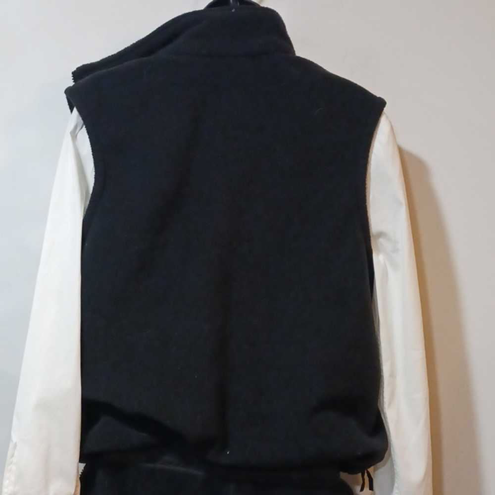 Vintage Moonstone 2 piece Black Fleece Set Vest P… - image 9