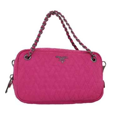 Prada Tessuto Pink Synthetic Handbag (Pre-Owned)