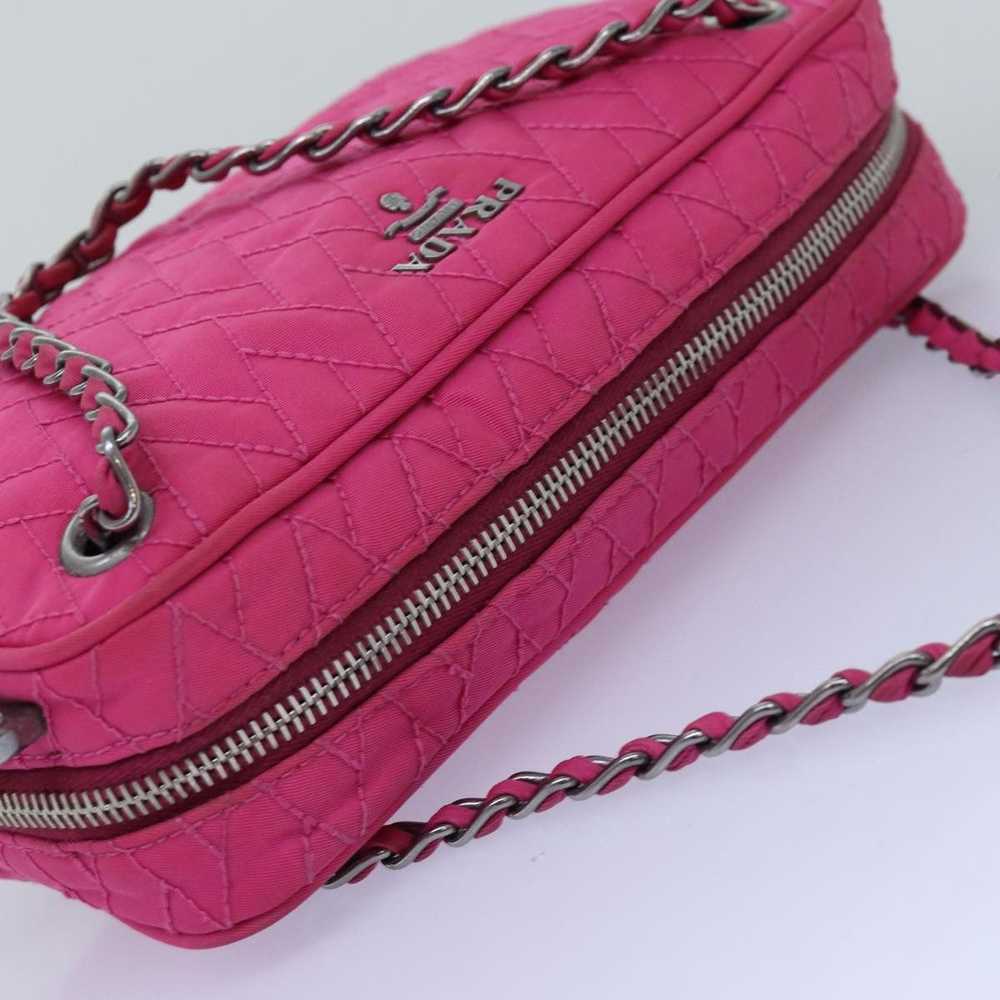 Prada Tessuto Pink Synthetic Handbag (Pre-Owned) - image 4