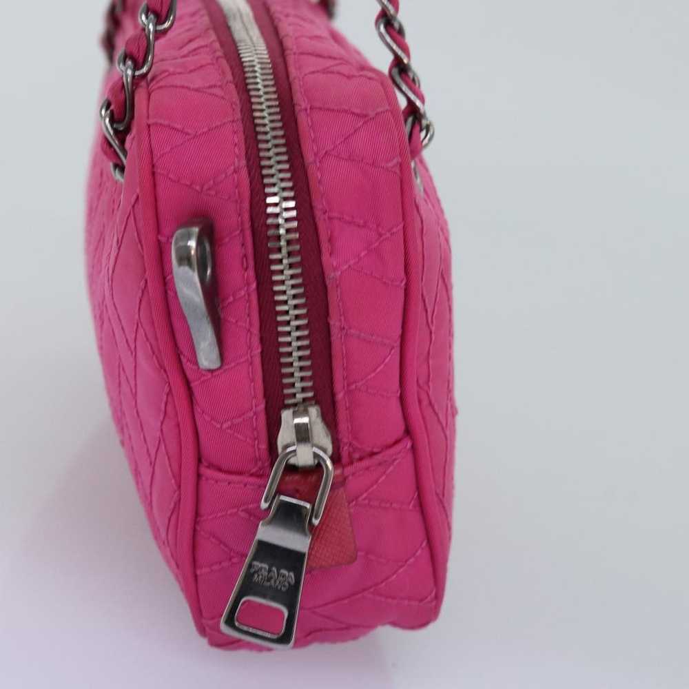 Prada Tessuto Pink Synthetic Handbag (Pre-Owned) - image 9