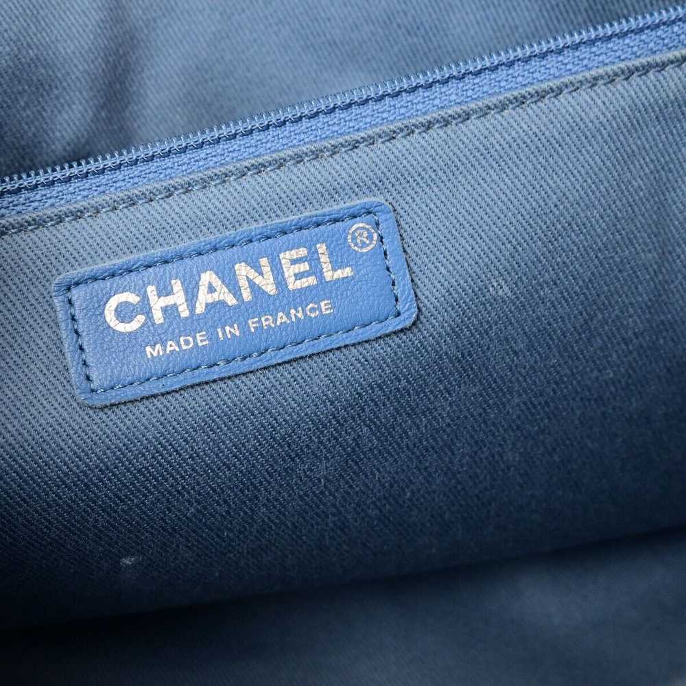 Chanel Timeless Blue Denim - Jeans Shoulder Bag (… - image 7