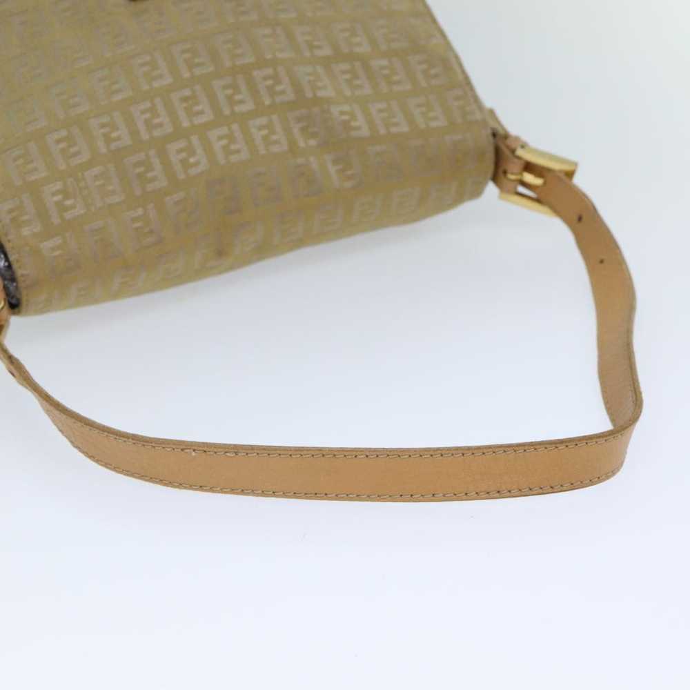 Fendi Mamma Baguette Beige Canvas Shoulder Bag (P… - image 10