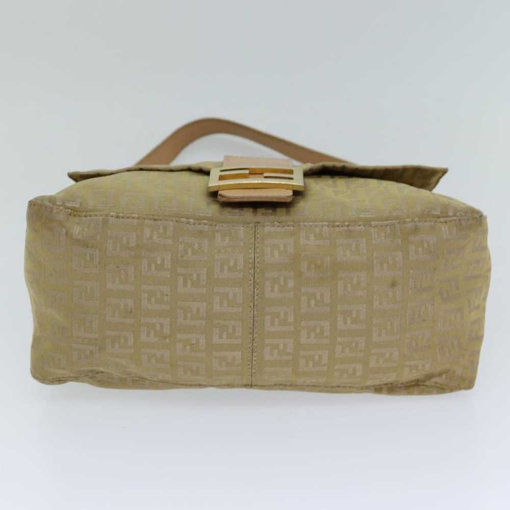 Fendi Mamma Baguette Beige Canvas Shoulder Bag (P… - image 3