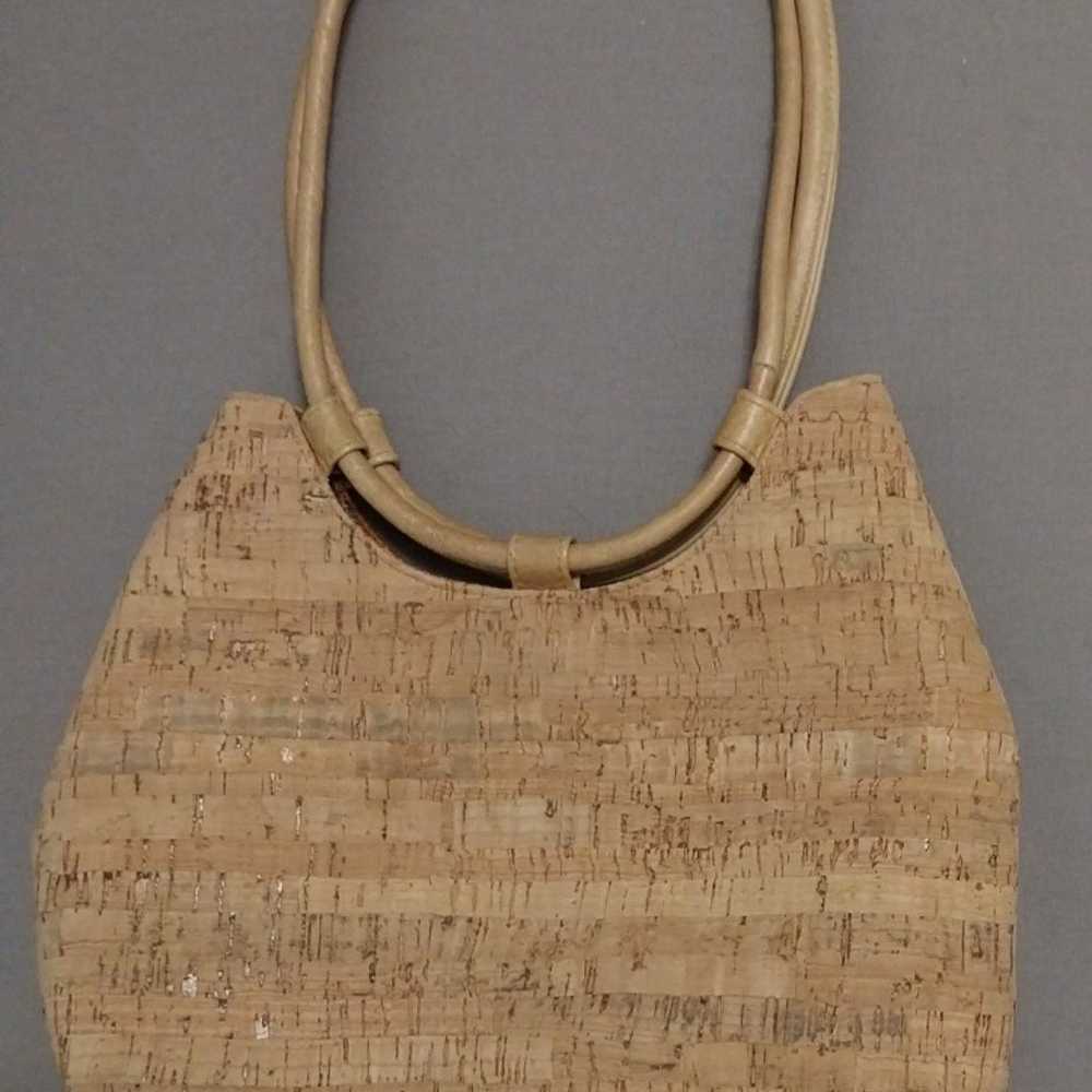 Cork "Viva Bags of California" Vintage Purse / Ha… - image 4