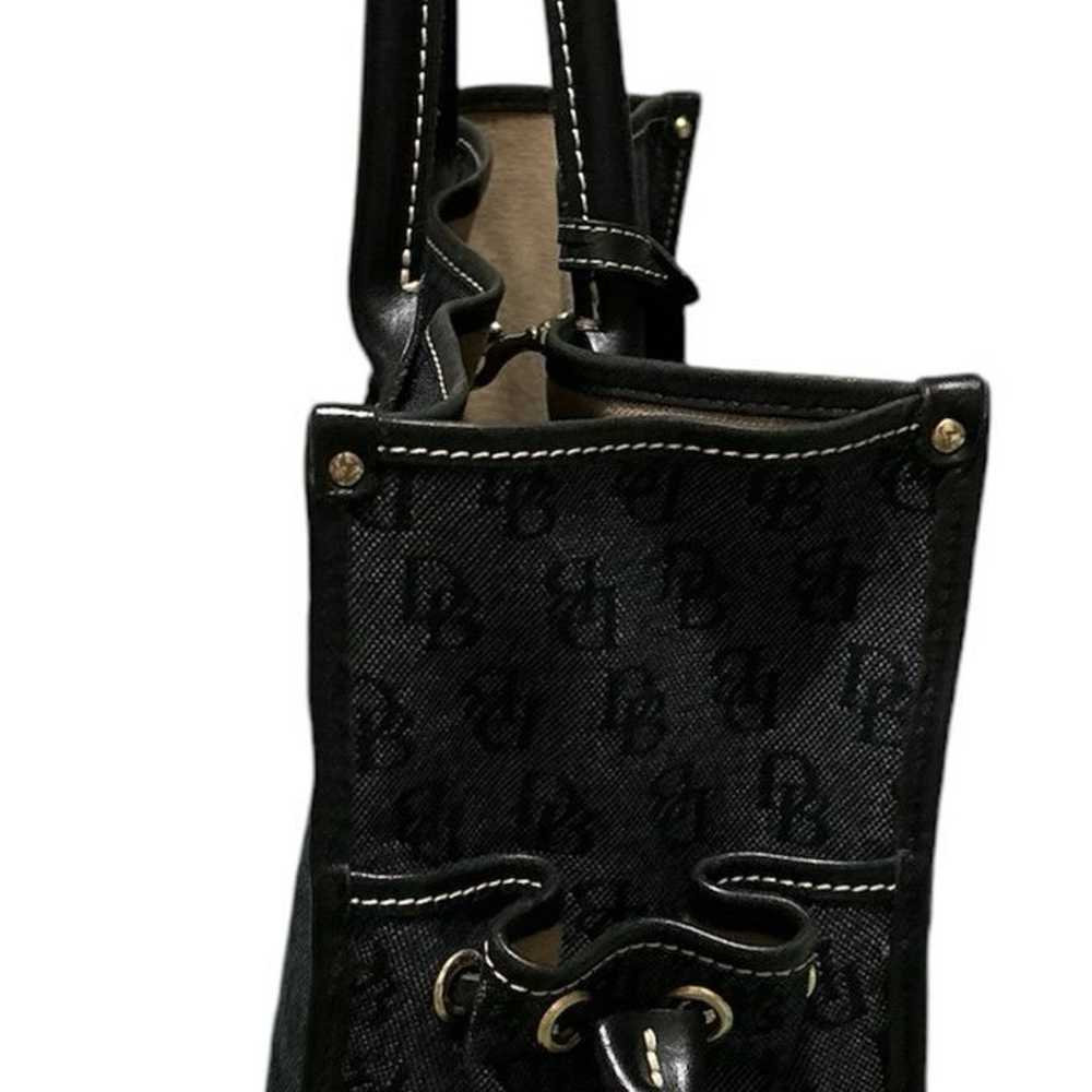 Dooney & Bourke dark denim made in USA tote bag E… - image 2