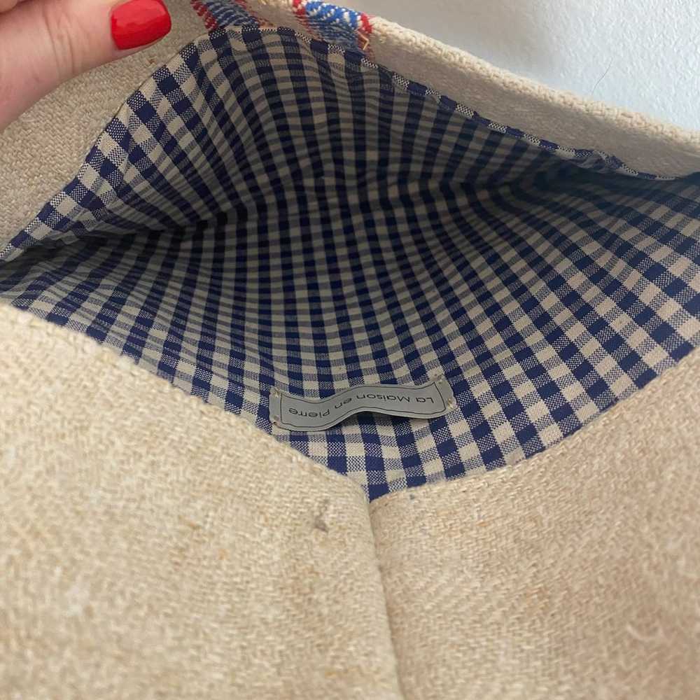 NEW La Maison en Pierre Bisous Marine Clutch Fren… - image 6