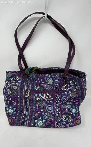 Sakroots Purple Floral Purse