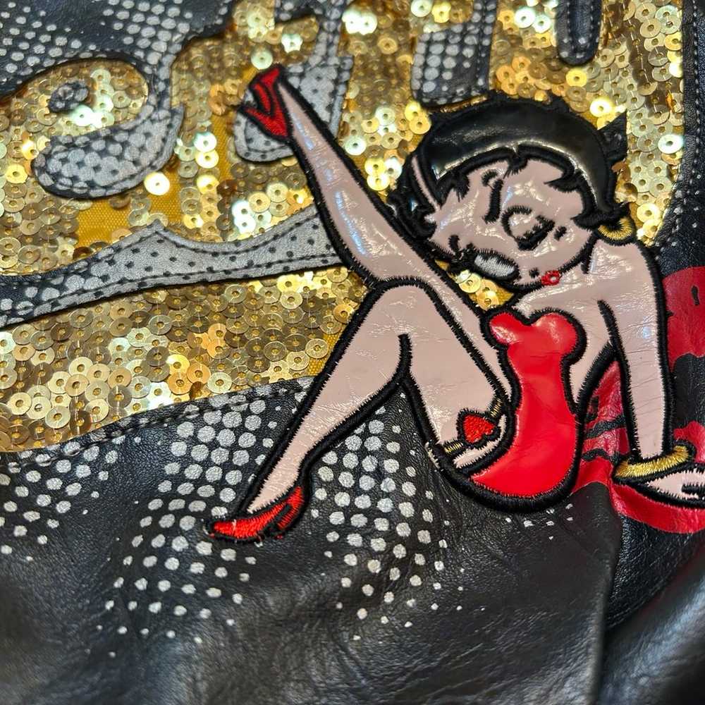 VTG Y2K BETTY BOOP SEQUIN LARGE SHOULDER BAG - image 3