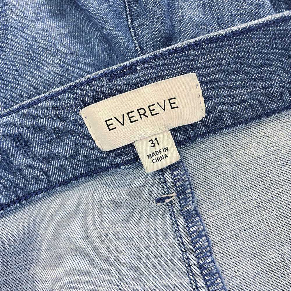 Wmns EVEREVE Blue Lightweight Denim Wide Leg Crop… - image 2