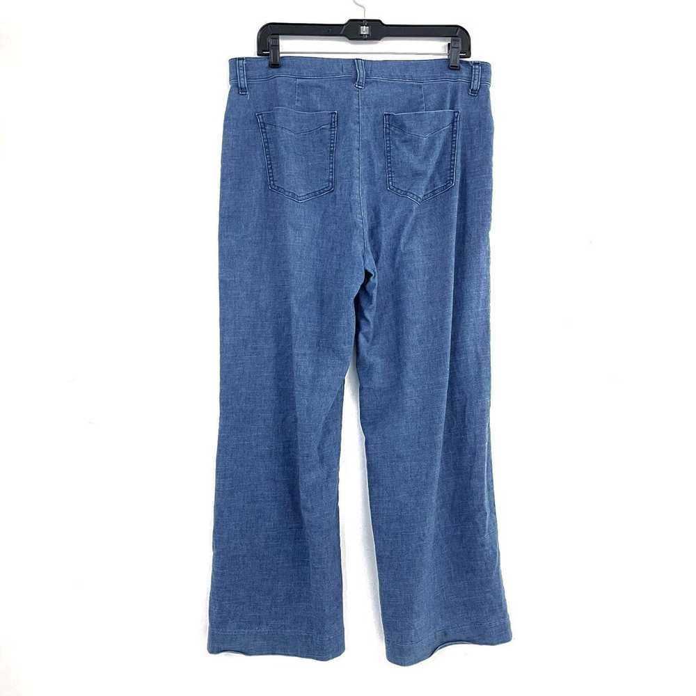 Wmns EVEREVE Blue Lightweight Denim Wide Leg Crop… - image 3