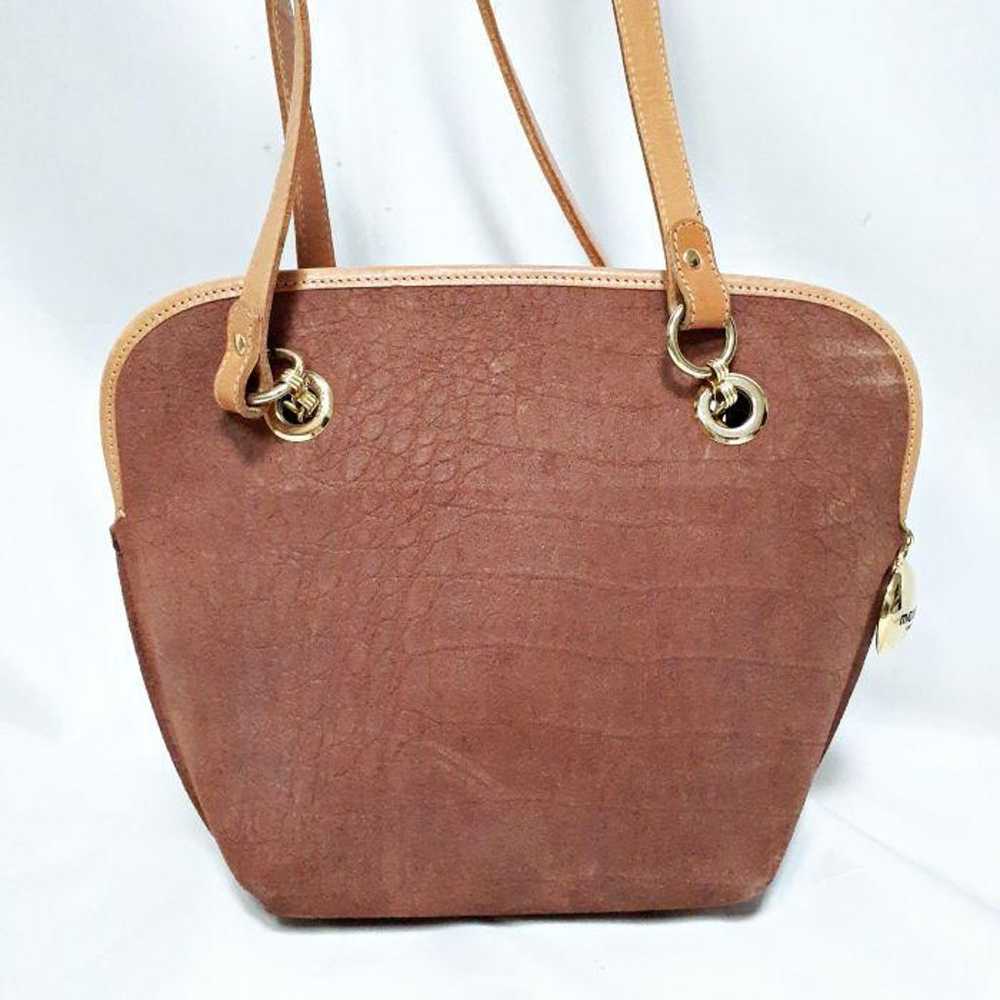 meucci Italian-made leather shoulder bag. - image 4