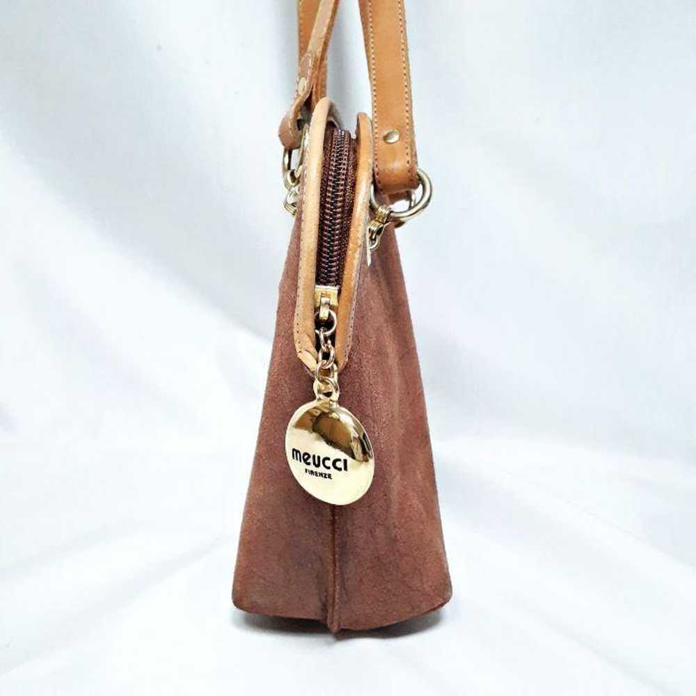 meucci Italian-made leather shoulder bag. - image 5