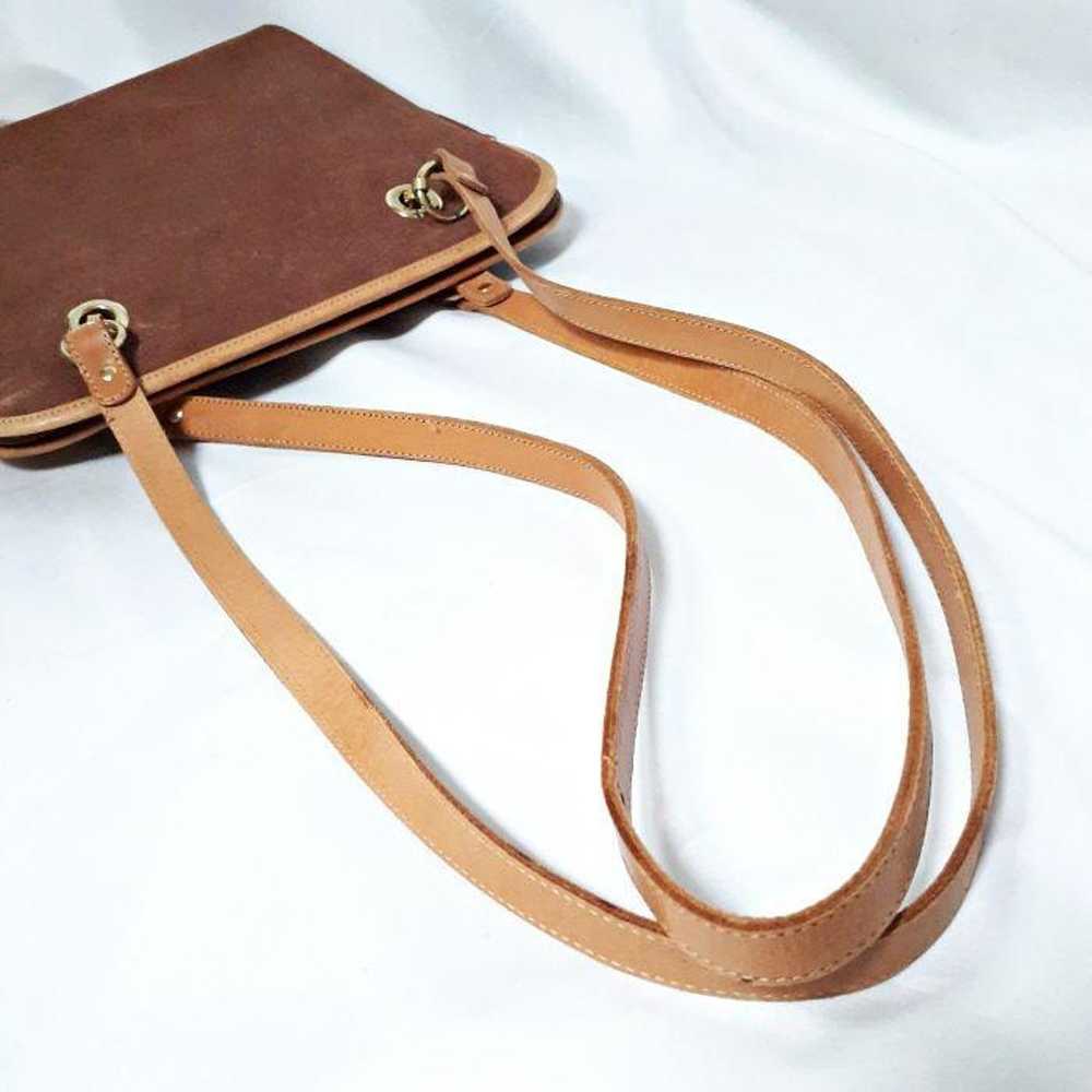 meucci Italian-made leather shoulder bag. - image 6