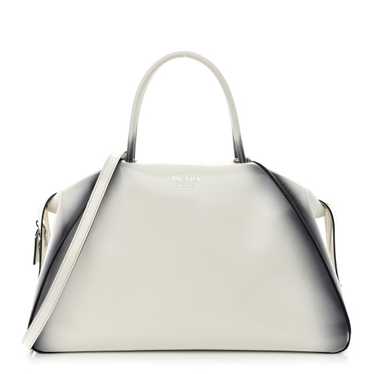 PRADA Spazzolato Large Supernova Handbag White Sf… - image 1