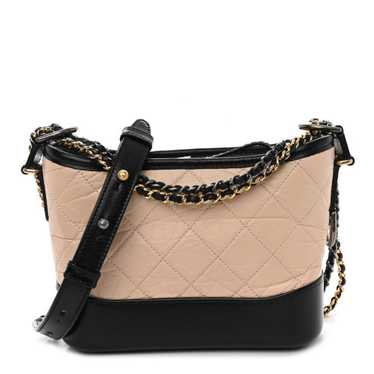 CHANEL Aged Calfskin Quilted Small Gabrielle Hobo… - image 1