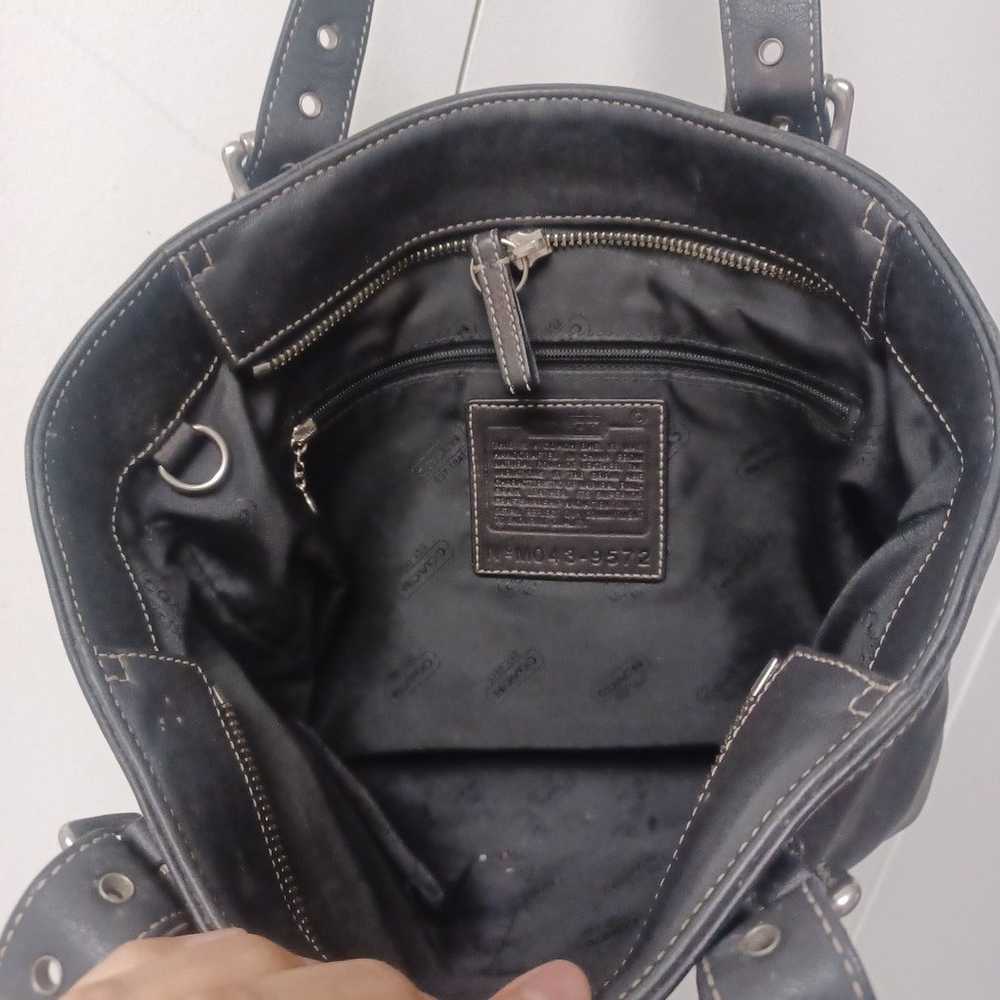 Vintage Coach Leather Bag Black - image 10