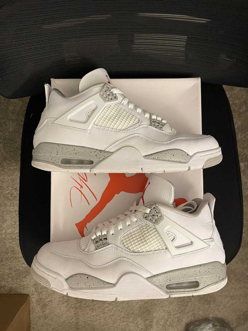 Jordan Brand × Nike × Streetwear Jordan 4 White O… - image 4