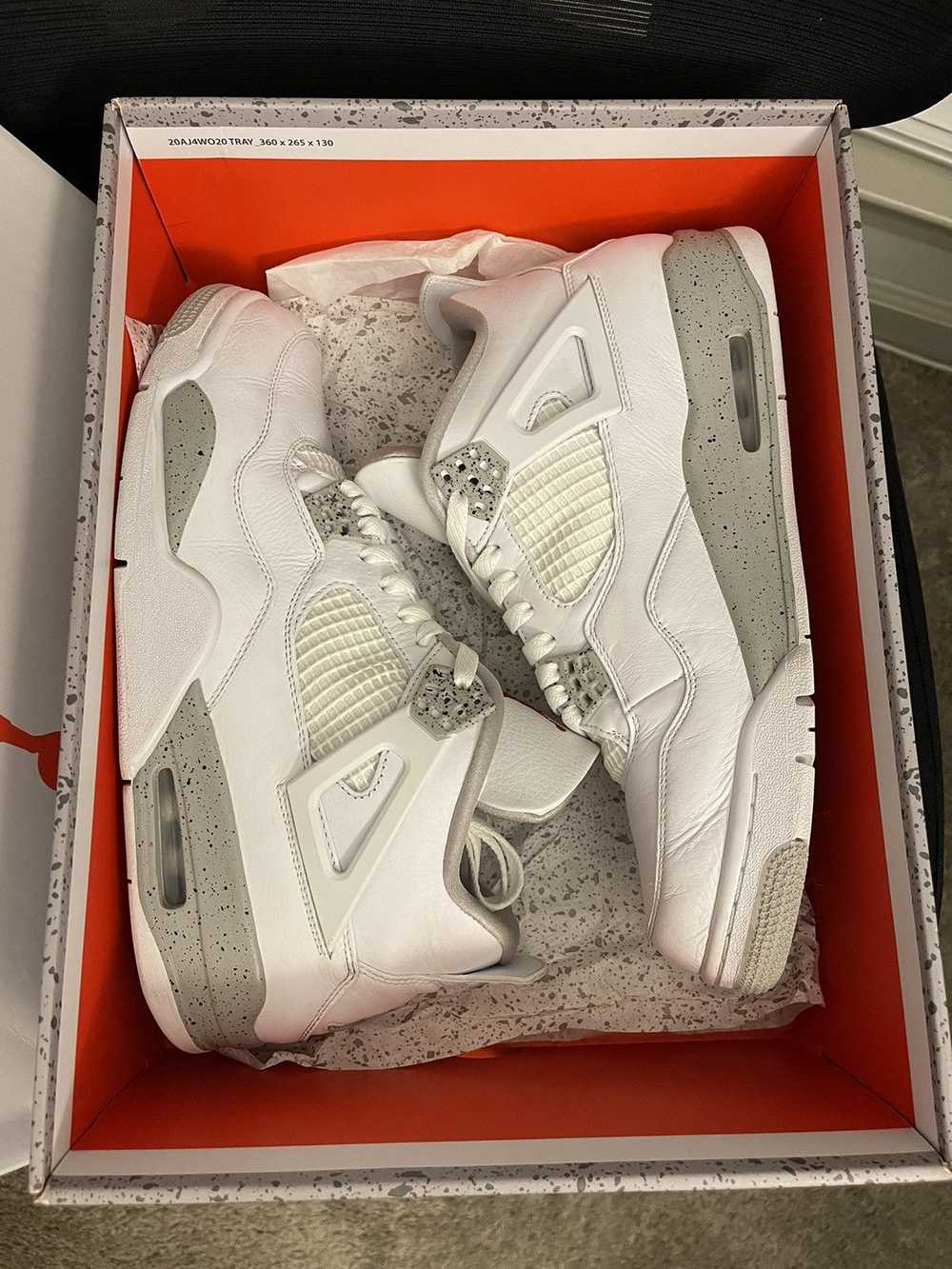 Jordan Brand × Nike × Streetwear Jordan 4 White O… - image 9