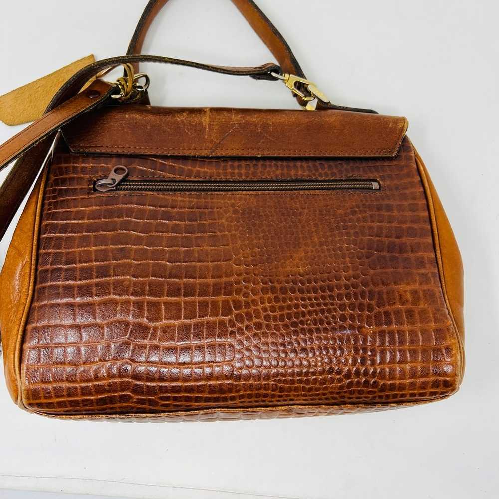 Vintage Mellows x Kawano Leather Reptile Bag Buck… - image 2